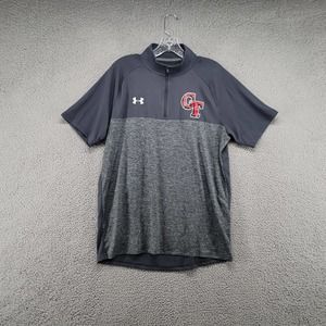 Under Armour Shirt Men's Medium Loose CT Mock Neck 1/4‎ Zip Shirt
